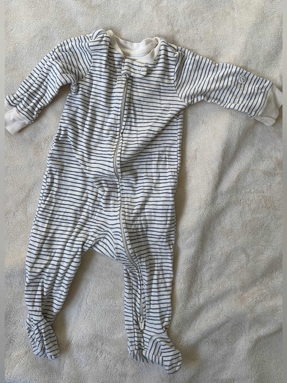 Little Planet Baby Infant Striped Pajama Footie Sleeper Organic
